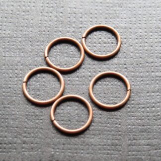 Jump Rings – Copper – 10x1mm – Pack Of 30