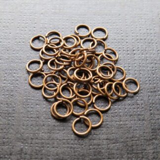 Jump Rings – Copper – 6×0.7mm – Pack Of 50