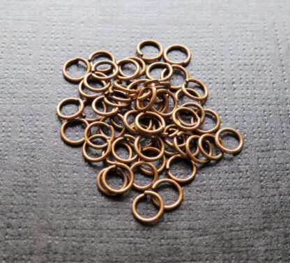 Jump Rings – Copper – 6×0.7mm – Pack Of 50