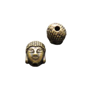 Tibetan Style Buddha Bead – Antique Bronze – 10x9mm