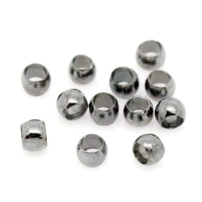 Crimp Beads – Rondelle – Gunmetal – 2mm – Pack Of 100