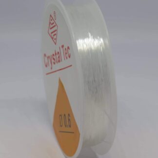 Round Stringing Elastic – Clear – 0.6mm x 12 M Roll