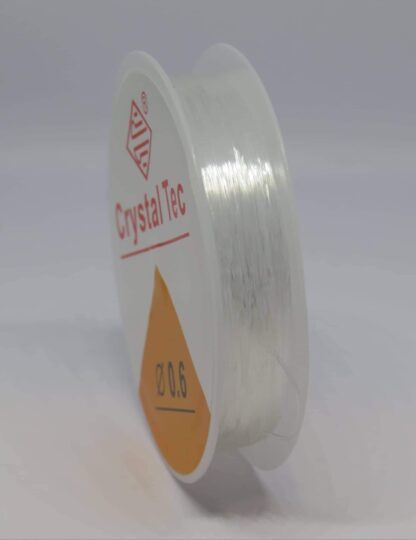 Round Stringing Elastic – Clear – 0.6mm x 12 M Roll