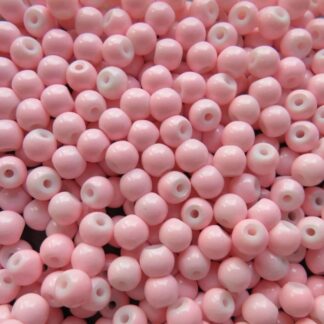 Glass Beads – Pink – 6mm – Pack Of 50 Beads