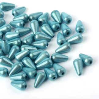 Acrylic Miracle Drop Beads – Blue – 10x6mm – Pack Of 2