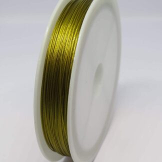 Tiger Tail Beading Wire – Dark Gold – 0.45mm – 50 M Roll