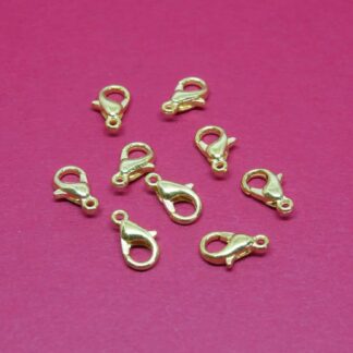 Nickel Free Lobster Clasp – Gold – 10mm