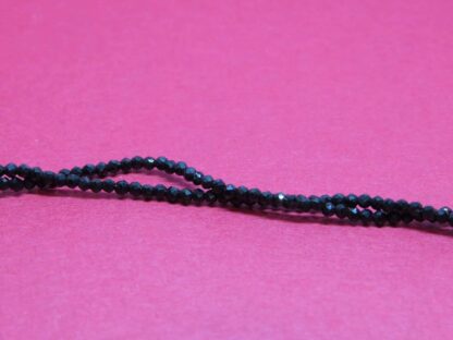 Black Spinel Beads – Faceted – 2mm – Strand Of 100 Beads