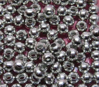 Spacer Beads – Stainless Steel – 6x5mm – Pack Of 10