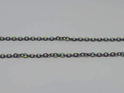 Stainless Steel Necklace Chain – Multicoloured – 60cm – Link Size – 2.5x2mm