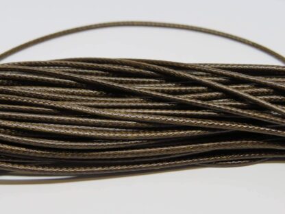 Waxed Cotton Cord Necklace – Brown – 44cm + Extension Chain
