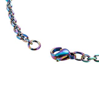Stainless Steel Necklace Chain – Multicoloured – 40cm + Extension Chain