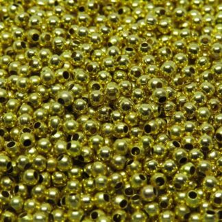 Spacer Beads – Gold – 2.4mm – Pack Of 30
