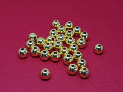 Seamless Spacer Bead – Gold Plated Brass – 6mm