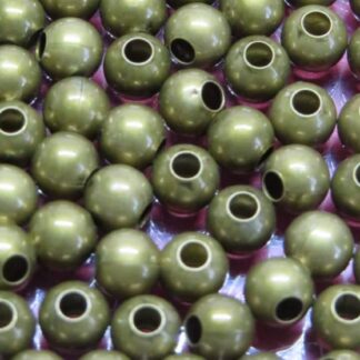 Large Hole Spacer Beads – Antique Bronze – 6mm – Pack Of 10