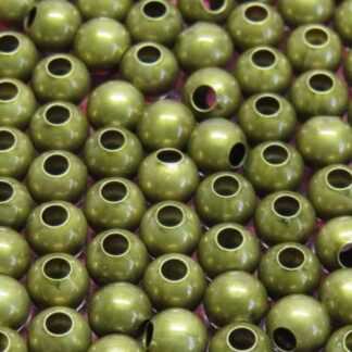 Large Hole Spacer Beads – Antique Bronze – 5mm – Pack Of 10