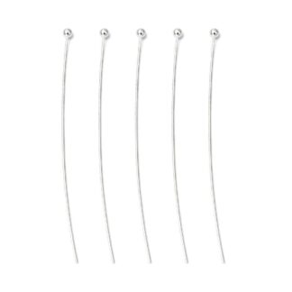 Ball Pins – Sterling Silver – 45×0.6mm – Pack Of 2