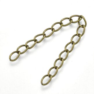 Extension Chain – Nickel Free – Antique Bronze  – 70mm