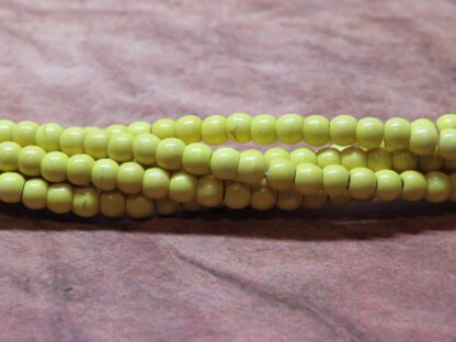 Howlite Beads – Yellow – 4mm – Strand Of 90 Beads