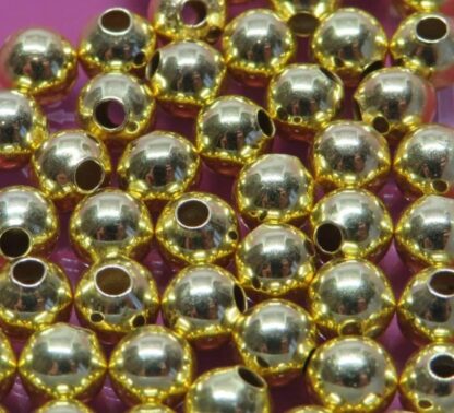 Spacer Beads – Gold – 5mm – Pack Of 10