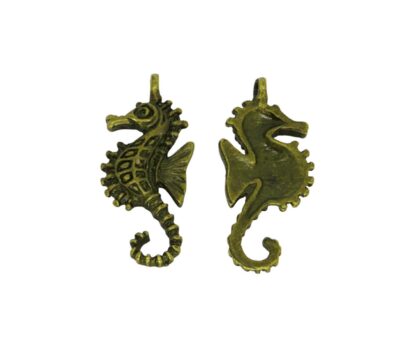 Seahorse Charm – Antique Bronze – 29x11mm