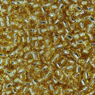 Toho Seed Beads – Silver Lined Light Topaz – Size 6/0 – 10g Pack