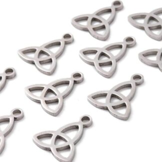 Trinity Knot Pendant – Stainless Steel – 13x11mm