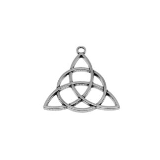 Trinity Knot Pendant – Antique Silver – 32x30mm