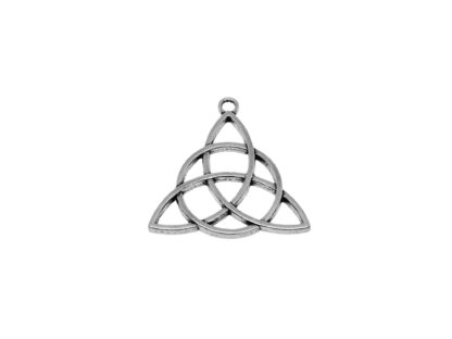Trinity Knot Pendant – Antique Silver – 32x30mm