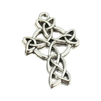 Celtic Cross Pendant – Antique Silver – 38x24mm