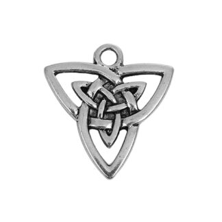 Trinity Knot Charm – Antique Silver – 20x19mm