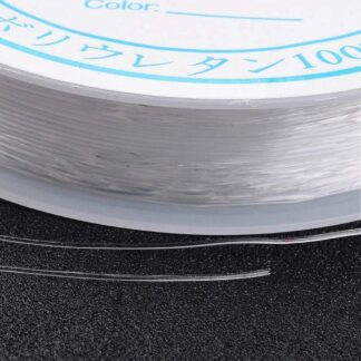 Round Stringing Elastic – Clear – 0.5mm x 12M Roll