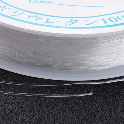 Round Stringing Elastic – Clear – 0.4mm x 14 M Roll