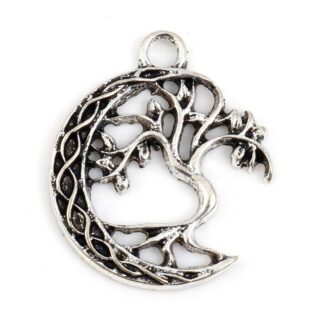 Celtic Tree Of Life Pendant – Antique Silver – 21x18mm