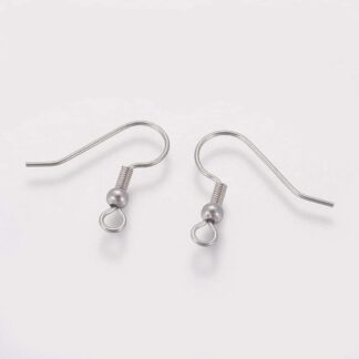 316 Surgical Stainless Steel Earwires – 20x21mm – 10 Pairs