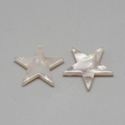 Resin Pendant – Star – Lilac – 24x24mm