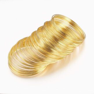 Memory Wire – Gold – 55x1mm – 10 Loops