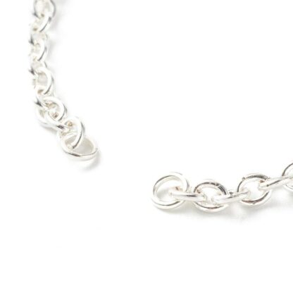 Stainless Steel Cable Chain Bracelet – Silver – 15.5cm