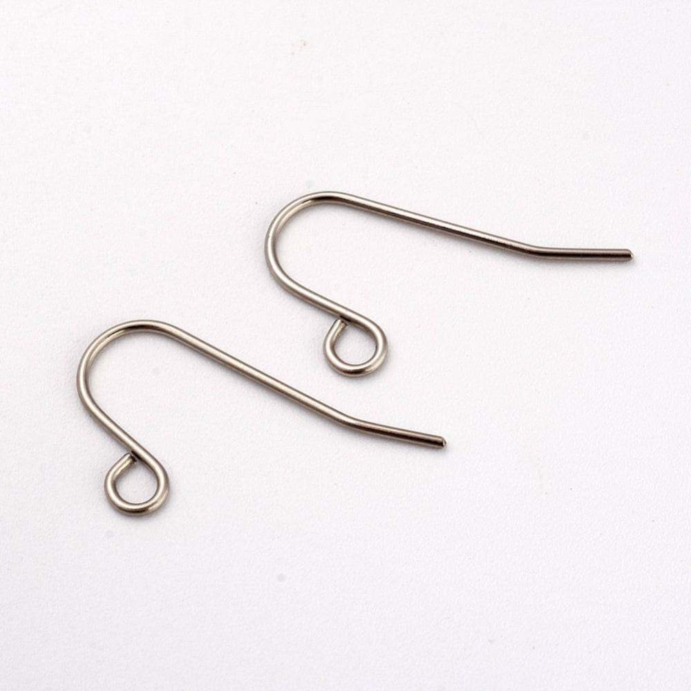 316 Surgical Stainless Steel Kidney Ear Wire - The Bead Shop UK