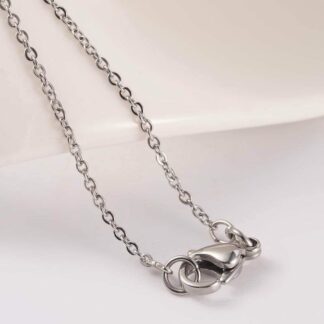 Stainless Steel Necklace Chain With Extension – 40cm – Link Size 1mm