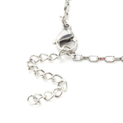 Stainless Steel Box Chain Bracelet  – 15.5cm