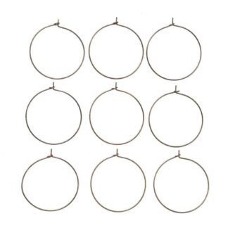 French Earwires – 316 Surgical Stainless Steel – 17x18mm – 10 Pairs