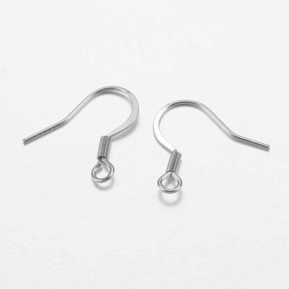 French Earwires – 316 Surgical Stainless Steel – 17x18mm – 10 Pairs