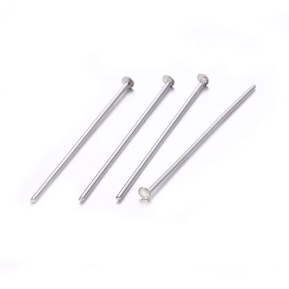 Head Pins – Stainless Steel – 25×0.6mm – Pack Of 50