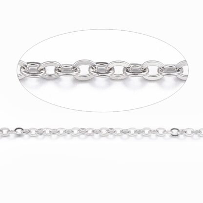 Cable Chain – Stainless Steel – 1.5×1.3mm – 1 M Length
