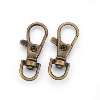 Safety Pin Brooch Finding – Gunmetal – 51x16mm
