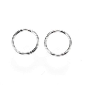 Jump Rings – Stainless Steel – 10x1mm – Pack Of 50
