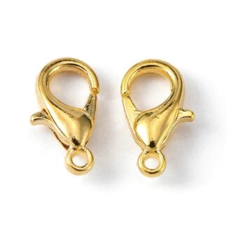 Lobster Clasp – Stainless Steel – 24 K Gold Plated – 12x7mm