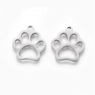 Cat Charm – Stainless Steel – 12x12mm