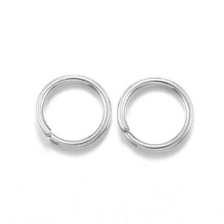 Jump Rings – Stainless Steel – 6×0.8mm – Pack Of 50